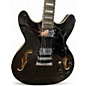 Used Redid HOLLOW BODY GUITAR Black Hollow Body Electric Guitar