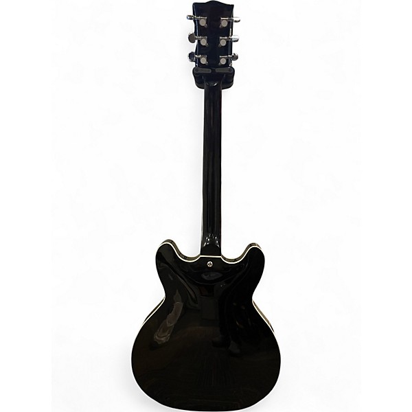 Used Redid HOLLOW BODY GUITAR Black Hollow Body Electric Guitar