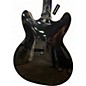 Used Redid HOLLOW BODY GUITAR Black Hollow Body Electric Guitar
