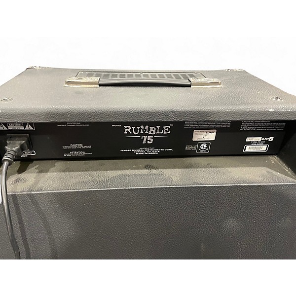 Used Fender Rumble 75 75W 1x12 Bass Combo Amp