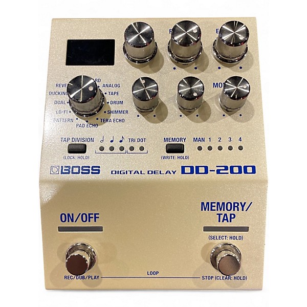 Used BOSS DD200 Digital Delay Effect Pedal