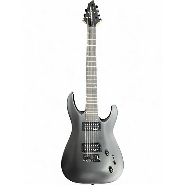 Used Jackson JS22-7 Dinky 7 String Black Solid Body Electric Guitar