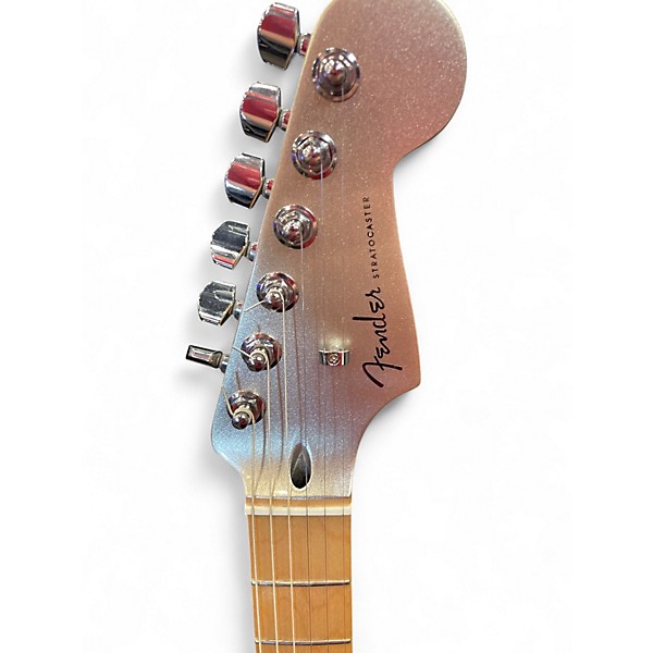 Used 2024 Fender 75th anniversary Stratocaster Silver Sparkle Solid Body Electric Guitar