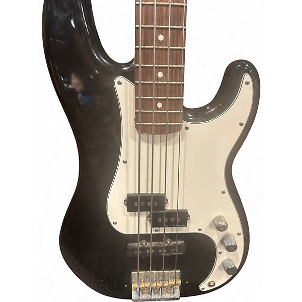 Used 2002 Fender Standard Precision Bass Black Electric Bass Guitar