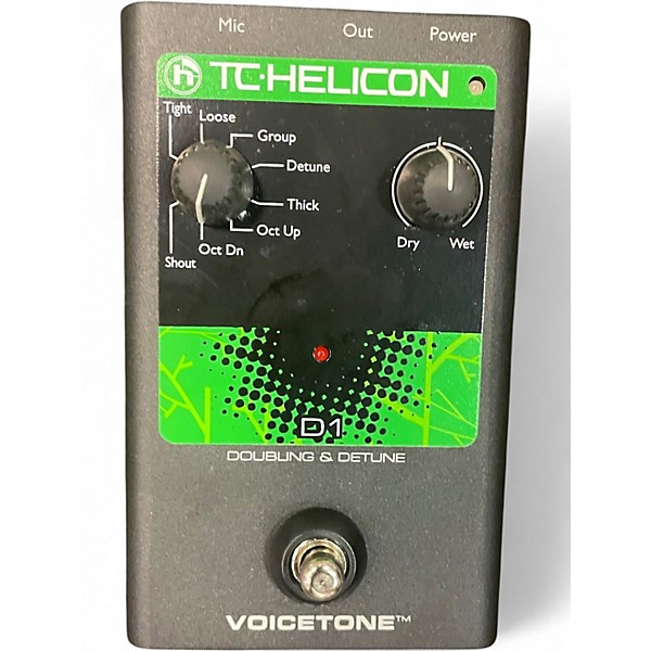 Used TC Helicon Voicetone D1 Effect Pedal
