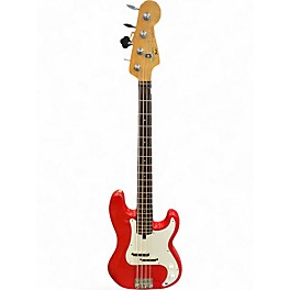 Used Squier Ii Precision bass Dakota Red Electric Bass Guitar