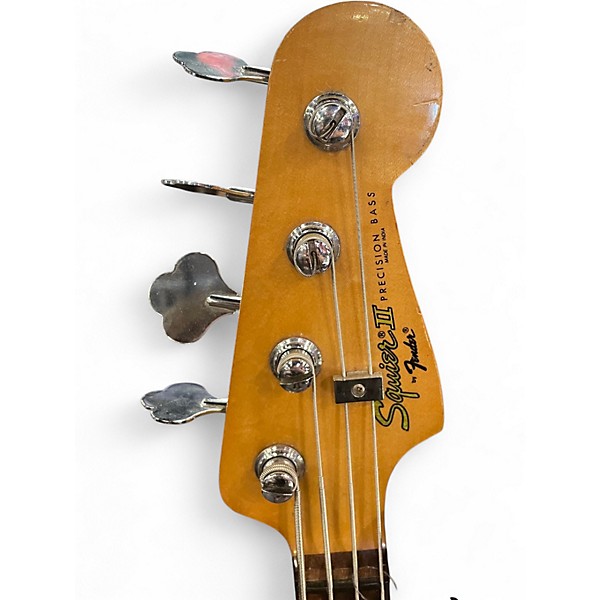 Used Squier Ii Precision bass Dakota Red Electric Bass Guitar