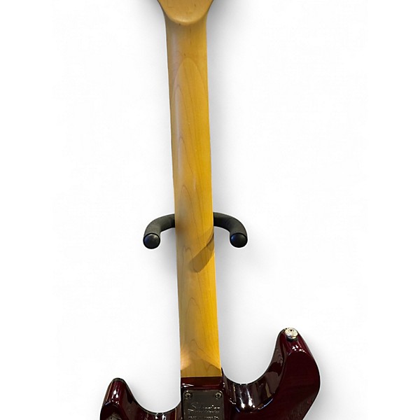 Used Schecter Guitar Research Damien Elite 6 Trans Red Solid Body Electric Guitar