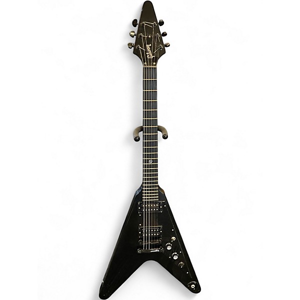 Used Gibson flying v gothic Satin Black Solid Body Electric Guitar