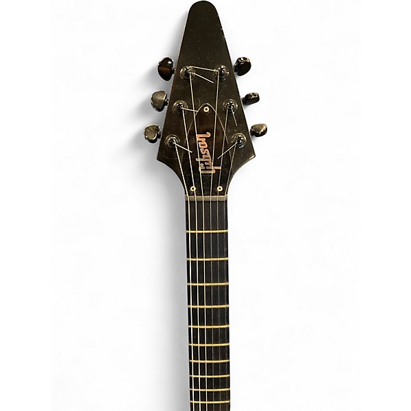 Used Gibson flying v gothic Satin Black Solid Body Electric Guitar