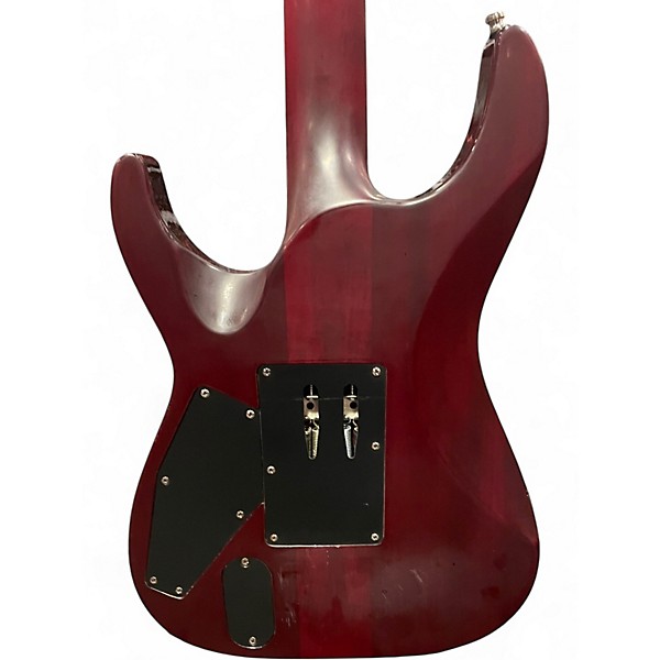Used Schecter Guitar Research C1 Floyd Rose Platinum Crimson Red Burst Solid Body Electric Guitar