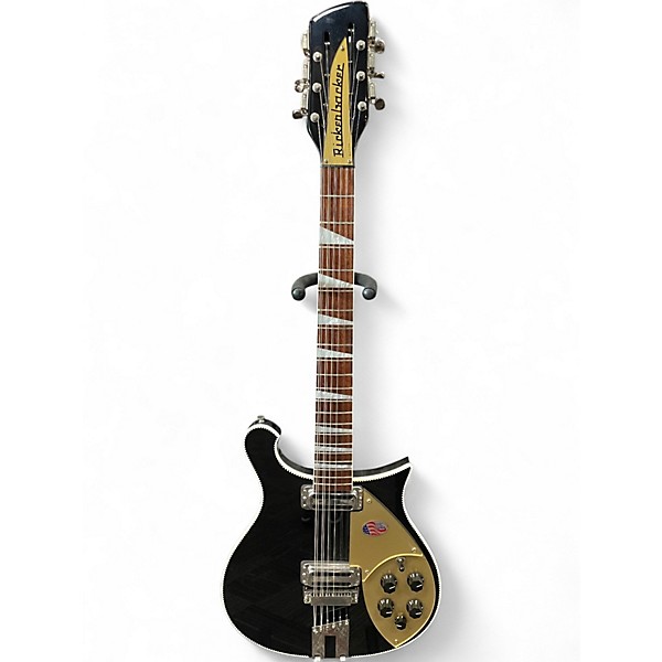 Used Rickenbacker 660/12 12 String Black Solid Body Electric Guitar