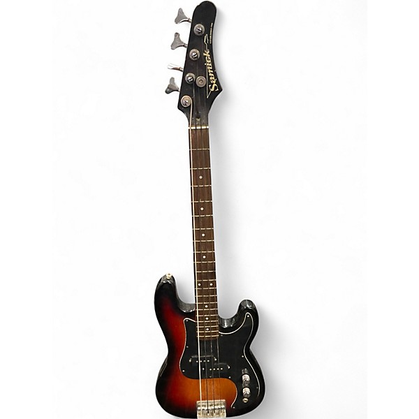 Used Samick LB-11 2 Color Sunburst Electric Bass Guitar