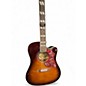 Used Epiphone Hummingbird EC Studio 2 Tone Sunburst Acoustic Electric Guitar