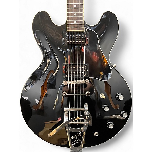 Used Gibson ES-335 60's Dot Ebony Hollow Body Electric Guitar