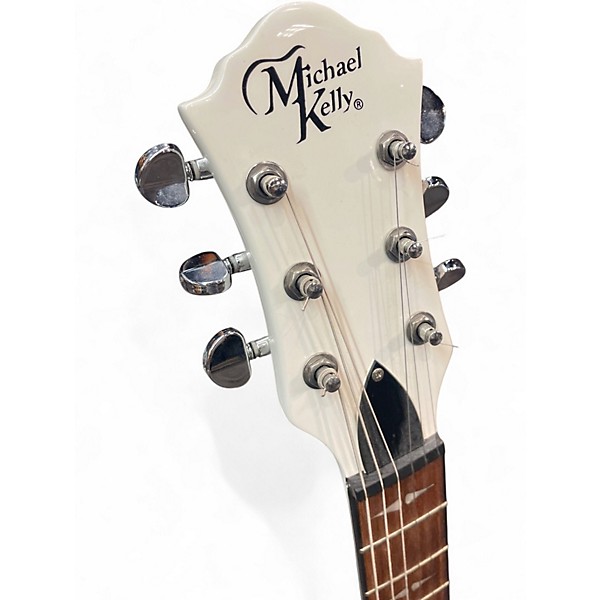 Used Michael Kelly Patriot Decree White Solid Body Electric Guitar