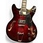 Used Grote ES-335 Model Trans Red Hollow Body Electric Guitar