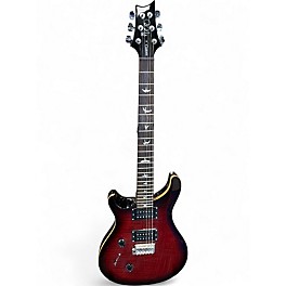 Used PRS SE CUSTOM 24 LEFT HANDED Black Cherry Electric Guitar