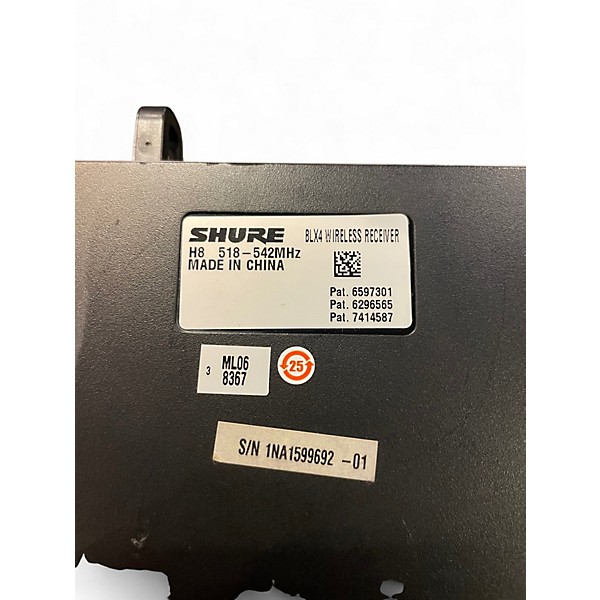 Used Shure BLX24/SM58 Handheld Wireless System