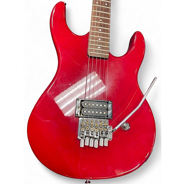 Vintage 1980s Washburn G-IV Red Solid Body Electric Guitar