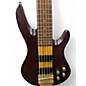 Used Samick ARTIST SERIES 6 String Bass Walnut Electric Bass Guitar