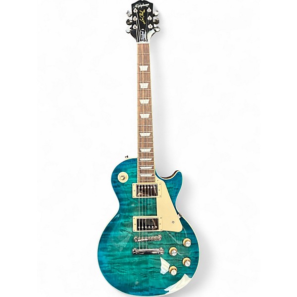 Used Epiphone Les Paul Standard '60s Quilt Ocean Water Perimeter Solid Body Electric Guitar