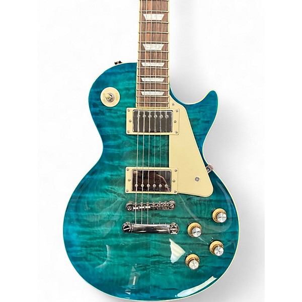 Used Epiphone Les Paul Standard '60s Quilt Ocean Water Perimeter Solid Body Electric Guitar