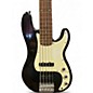 Used Squier Standard Precision Bass 5 string Black Electric Bass Guitar