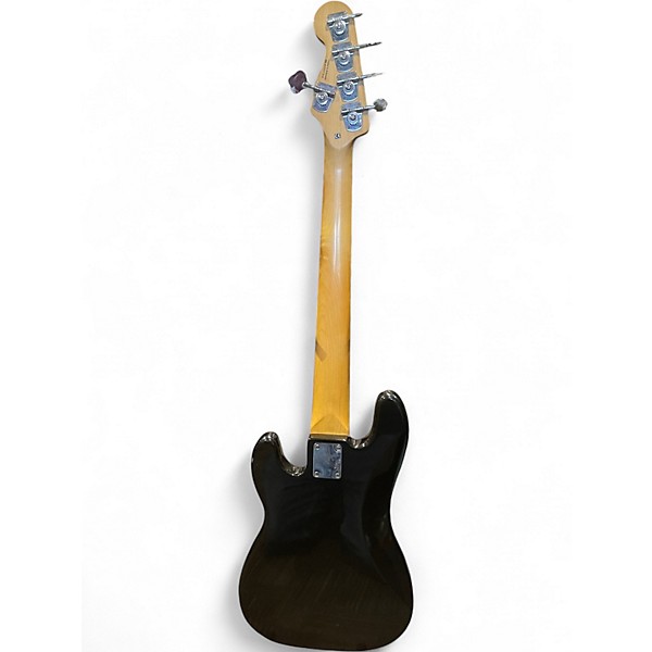 Used Squier Standard Precision Bass 5 string Black Electric Bass Guitar