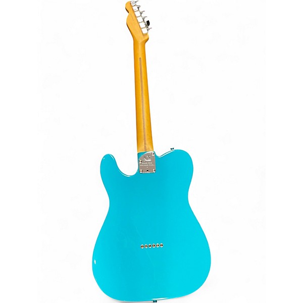 Used Fender American Professional II Telecaster Blue Solid Body Electric Guitar
