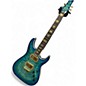 Used 2020s Schecter Guitar Research Omen Extreme 6 Ocean Blue Burst Solid Body Electric Guitar thumbnail