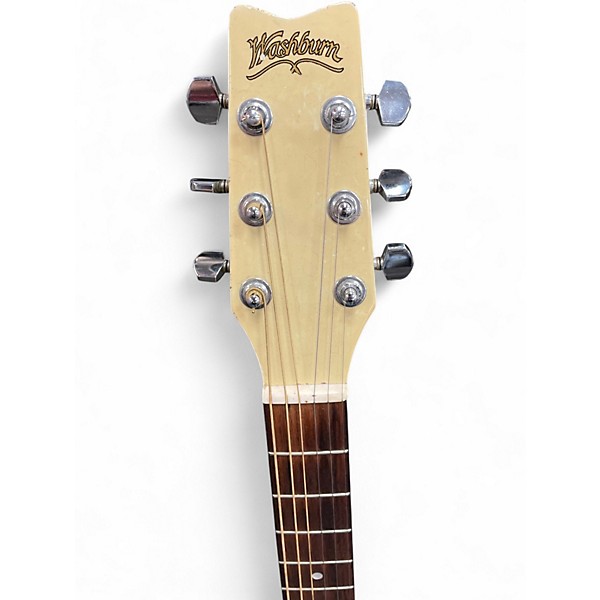 Vintage 1980s Washburn EA20 WOODSTOCK FESTIVAL Vintage Blonde Acoustic Electric Guitar