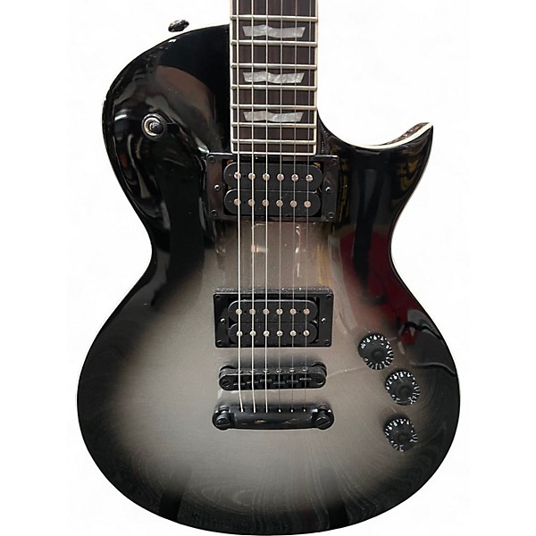 Used ESP LTD EC256 Black and Silver Solid Body Electric Guitar