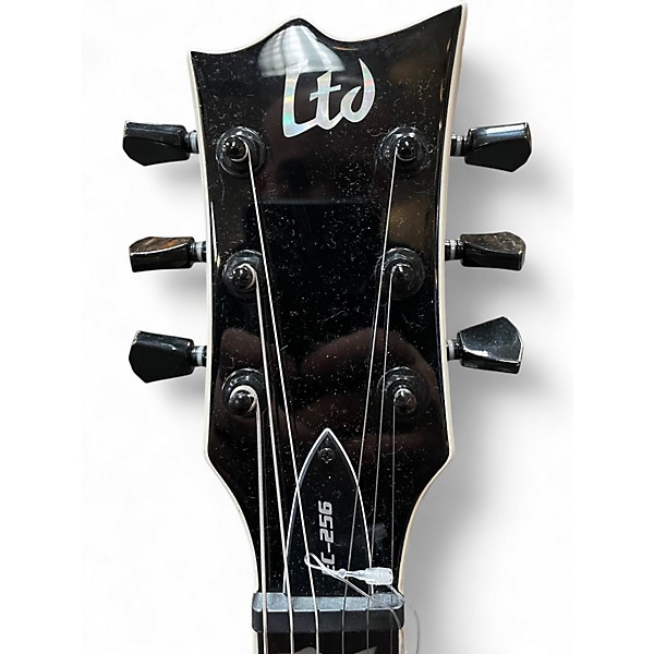 Used ESP LTD EC256 Black and Silver Solid Body Electric Guitar