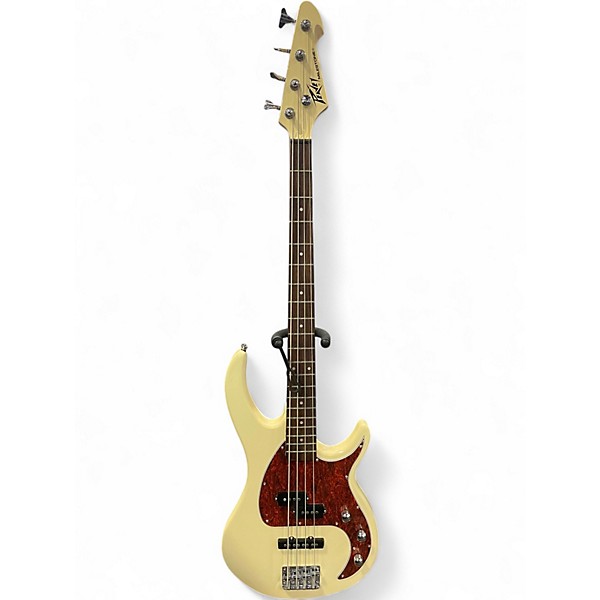 Used Peavey Milestone Olympic White Electric Bass Guitar