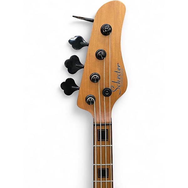 Used Schecter Guitar Research Diamond model T ziricote Satin Black Electric Bass Guitar
