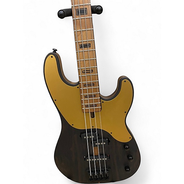 Used Schecter Guitar Research Diamond model T ziricote Satin Black Electric Bass Guitar