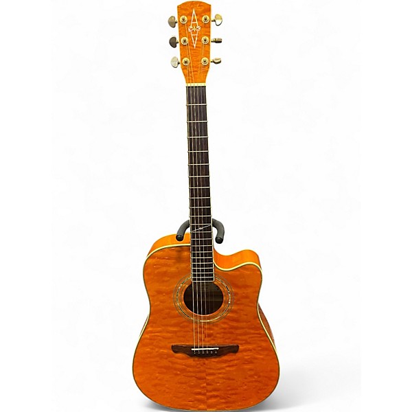 Used Alvarez FD60 Amber Acoustic Electric Guitar