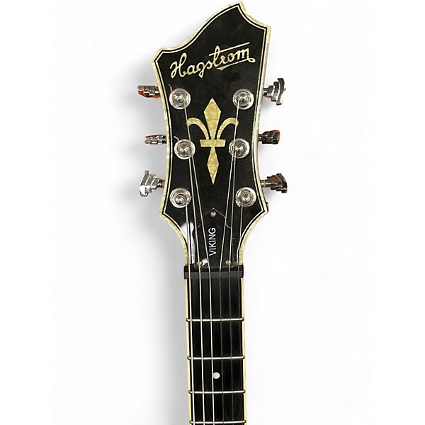 Used Hagstrom VIKING Black Hollow Body Electric Guitar