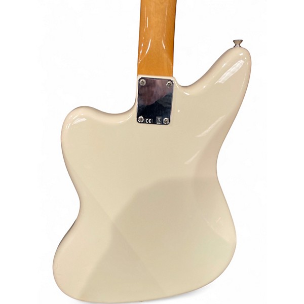 Used Fender Jaguar Olympic White Solid Body Electric Guitar