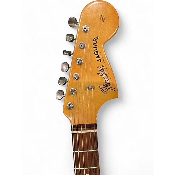 Used Fender Jaguar Olympic White Solid Body Electric Guitar