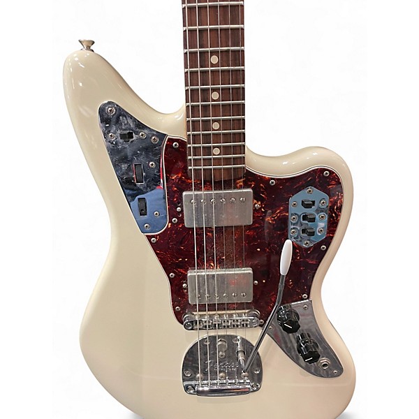 Used Fender Jaguar Olympic White Solid Body Electric Guitar