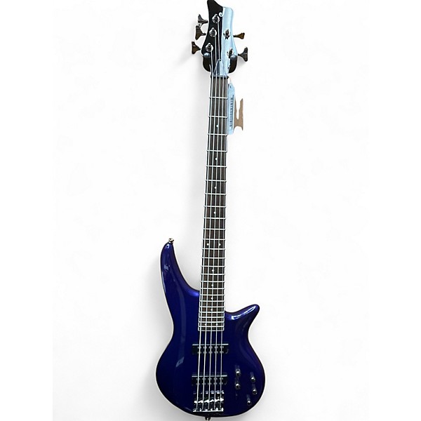 Used Jackson JS3V Concert 5 String Blue Electric Bass Guitar