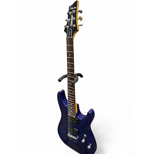 Used Schecter Guitar Research Omen 6 Blue Solid Body Electric Guitar