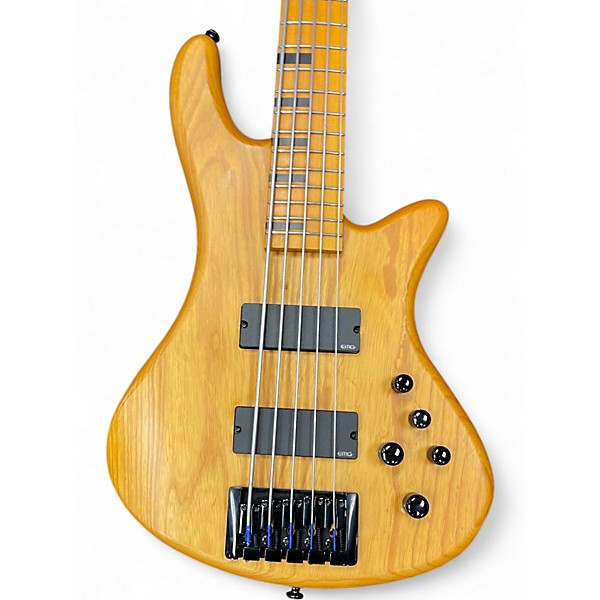 Used Schecter Guitar Research RIOT SESSION 5 Natural Electric Bass Guitar
