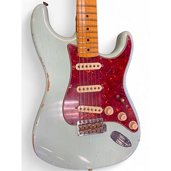 Used Fender Custom 1958 Stratocaster REL Green Solid Body Electric Guitar