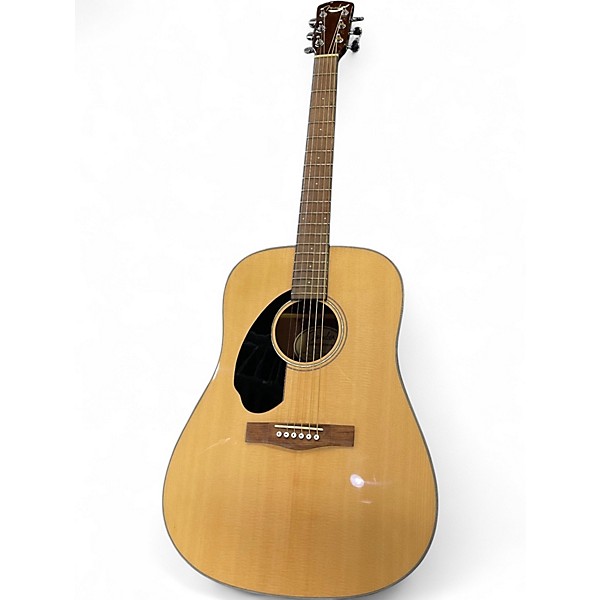 Used Fender CD60 Dreadnought LEFT HANDED Natural Acoustic Guitar