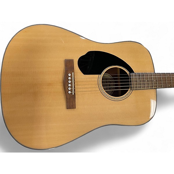 Used Fender CD60 Dreadnought LEFT HANDED Natural Acoustic Guitar