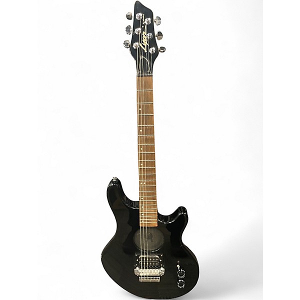 Used Lyon By Washburn LT8K Black Solid Body Electric Guitar