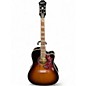 Used Epiphone Hummingbird EC Studio 2 Color Sunburst Acoustic Electric Guitar thumbnail